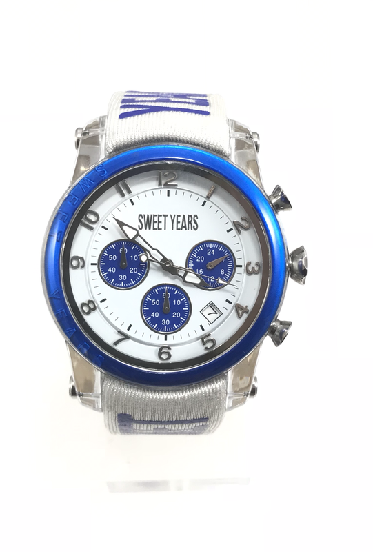 Orologio uomo crono bianco con datario Orologio uomo crono bianco con datario