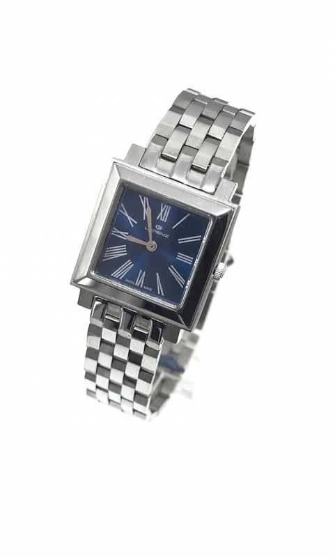 Orologio Lorenz Movimento al quarzo, donna con quadrante blu, solo tempo, Bracciale Acciaio . Orologio Lorenz Movimento al quarzo, donna con quadrante blu, solo tempo, Bracciale Acciaio .