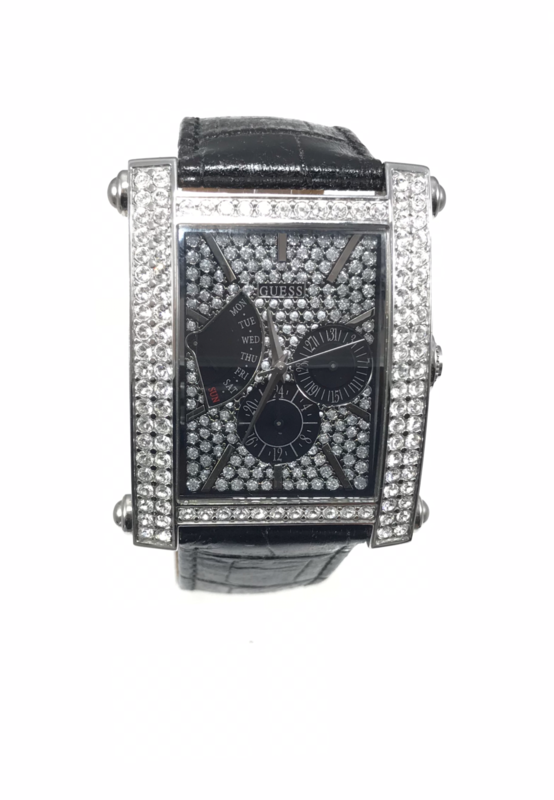 Orologio Guess donna nero con strass Orologio Guess donna nero con strass