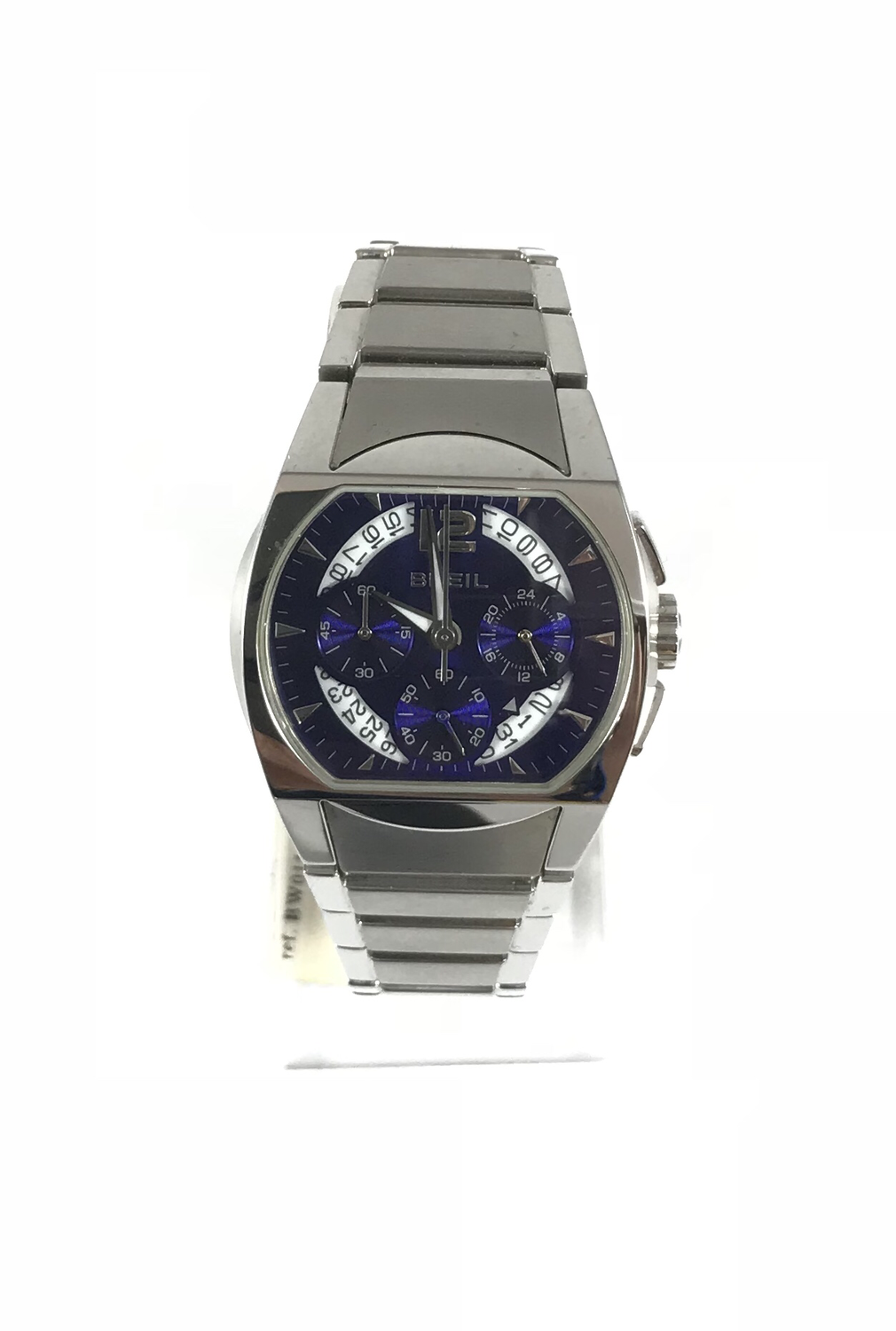 Orologio crono donna con datario e quadrante viola