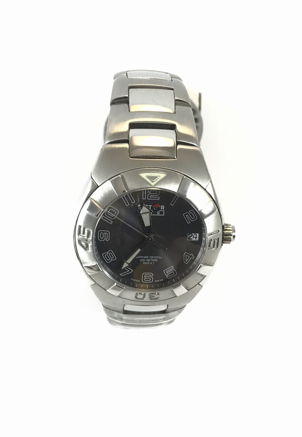 Orologio SNL750 DATE ETA, quadrante grigio con datario 200 m di profondità e vetro zaffiro antigraffio