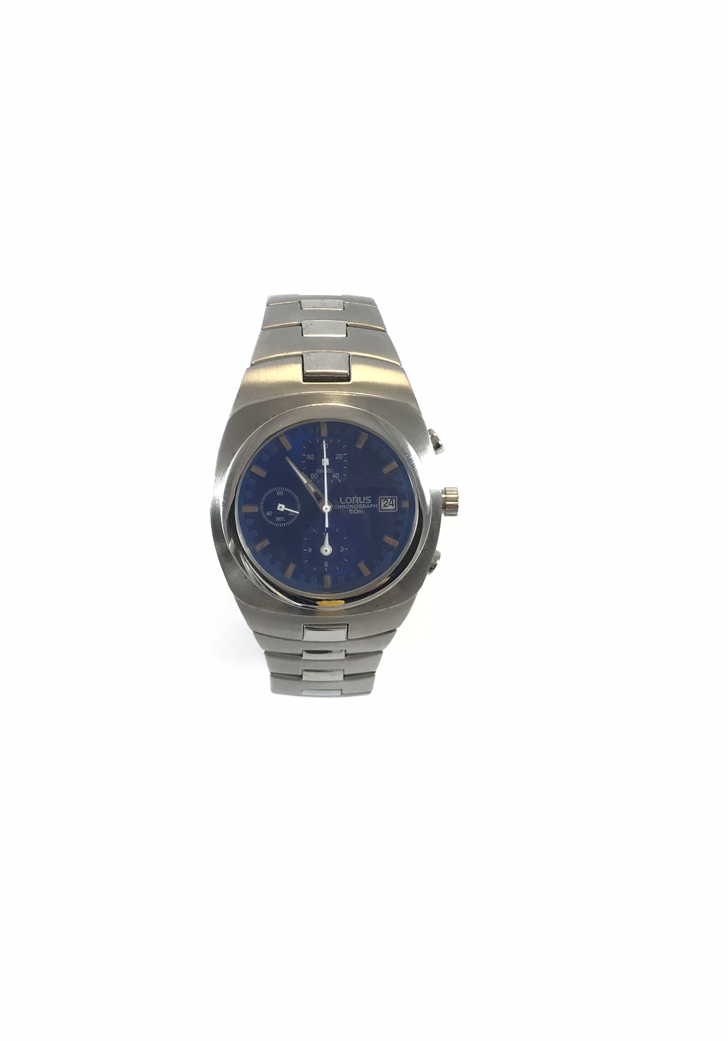 Orologio Breil Tribe solo tempo con fondo blu e indici con strass