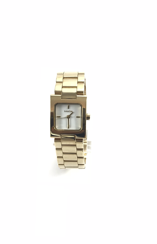 OROLOGIO ACCIAIO DONNA, DORATO CON QUADRANTE BIANCO OROLOGIO ACCIAIO DONNA, DORATO CON QUADRANTE BIANCO