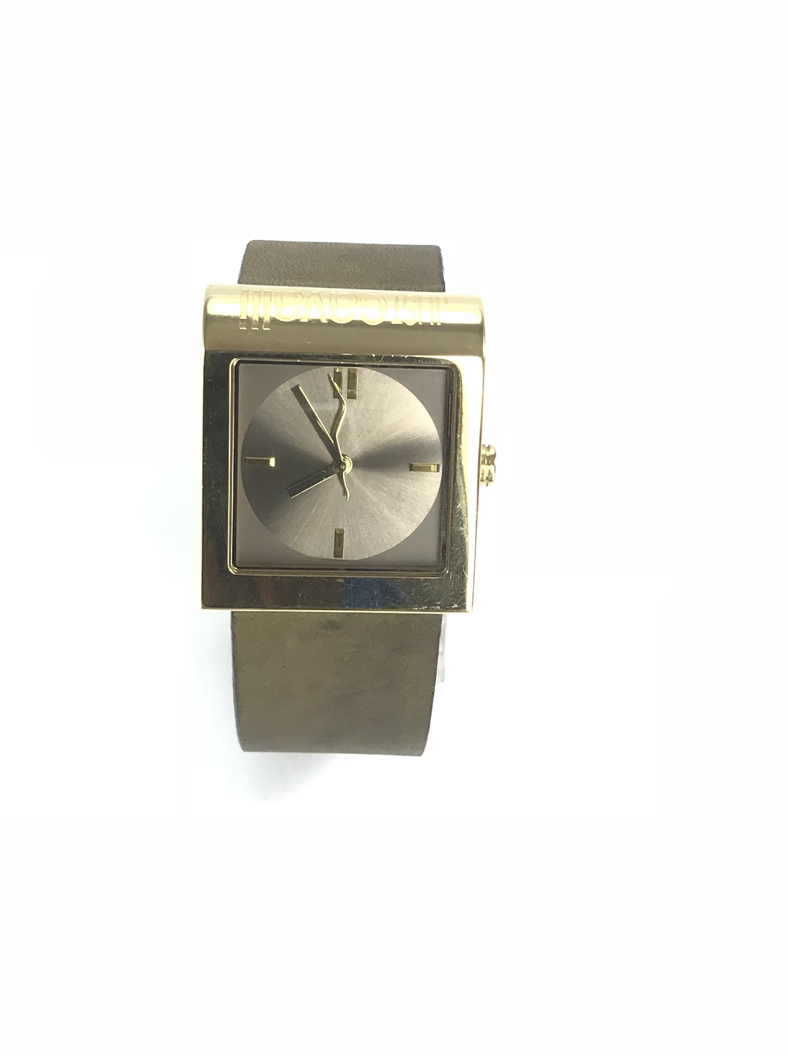 OROLOGIO SOLO TEMPO QUADRATO DORATO