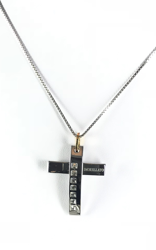 GIROCOLLO CON CROCE PIÙ ZIRCONI BIANCHI. Ref. S8320 GIROCOLLO CON CROCE PIÙ ZIRCONI BIANCHI. Ref. S8320