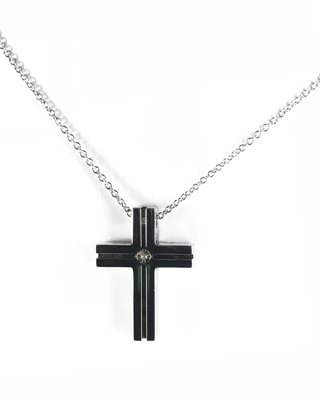 CROCE CON DIAMANTE CENTRALE CROCE CON DIAMANTE CENTRALE