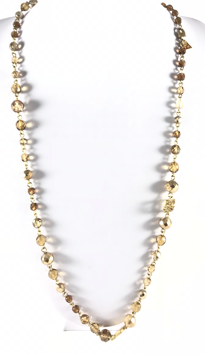 CHANEL GUESS JEW GIALLA CON PIETRE SFACCETTATE. Ref. UFN90803