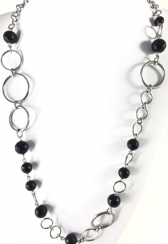 CHANEL CON PIETRE SFACCETTATE NERE CHANEL CON PIETRE SFACCETTATE NERE