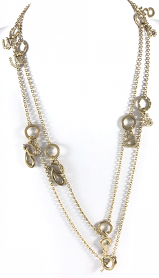 CHANEL GIALLA CM120 E PENDENTI CON ZIRCONI