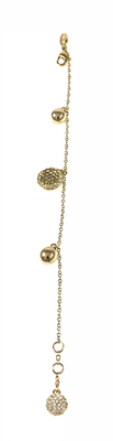 BRACCIALE “ MISS FASHION “ BRONZATO E PENDENTE CON SWAROVSKI