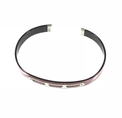 BRACCIALE IN CARBONIO BORDEAUX E ACCIAIO BRACCIALE IN CARBONIO BORDEAUX E ACCIAIO