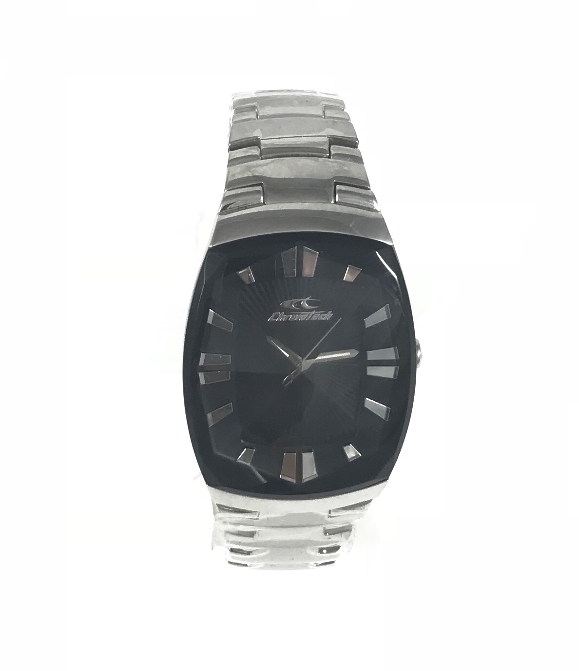 OROLOGIO BRACCIALATO SOLO TEMPO CON QUADRANTE NERO