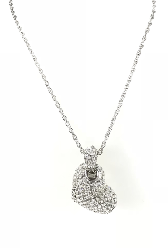 GIROCOLLO CON CUORE E PAVÉ DI SWAROVSKI GIROCOLLO CON CUORE E PAVÉ DI SWAROVSKI