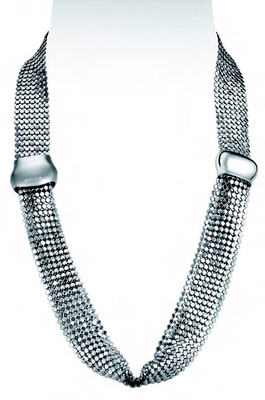 Collana Breil Steel Silk acciaio lucido, doppia fascia