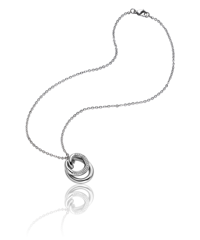 Collana Breil Knot in acciaio con Swarovski
