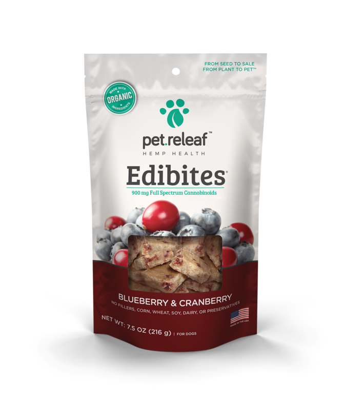 Blueberry & Cranberry CBD Hemp Oil Edibites - Small - Med Dogs 7.5 oz.