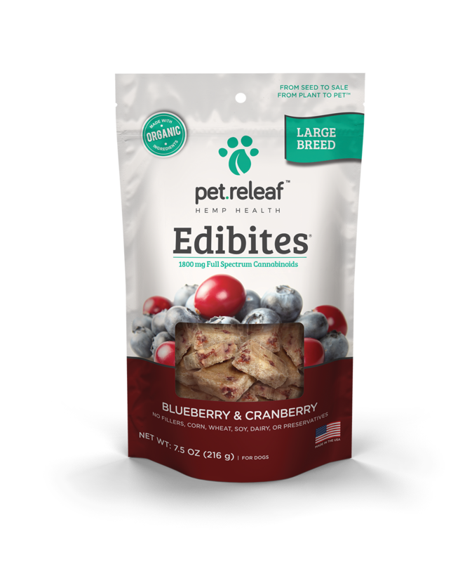 Blueberry & Cranberry CBD Hemp Oil Edibites Large Dog 7.5 oz.