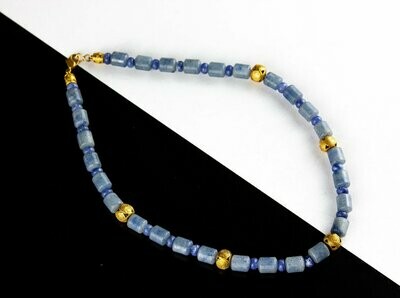 Collar precolombino sencillo sodalita dos tonos Collar precolombino sencillo sodalita dos tonos