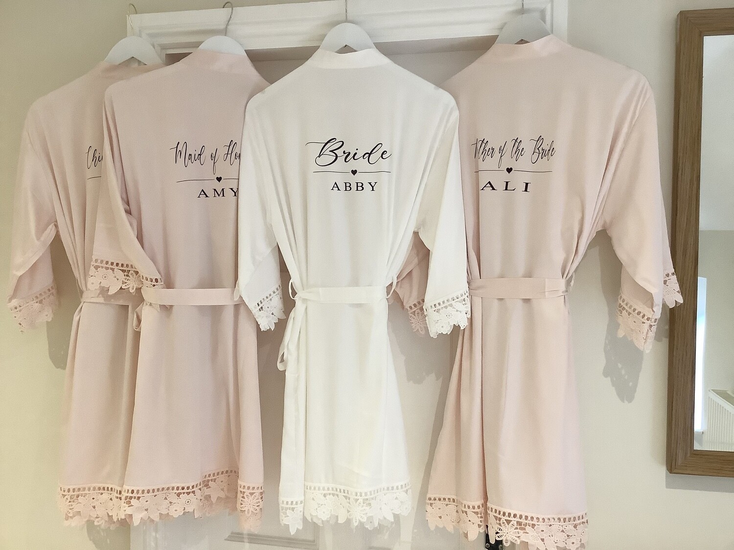 CLARA personalised bridesmaid satin robes