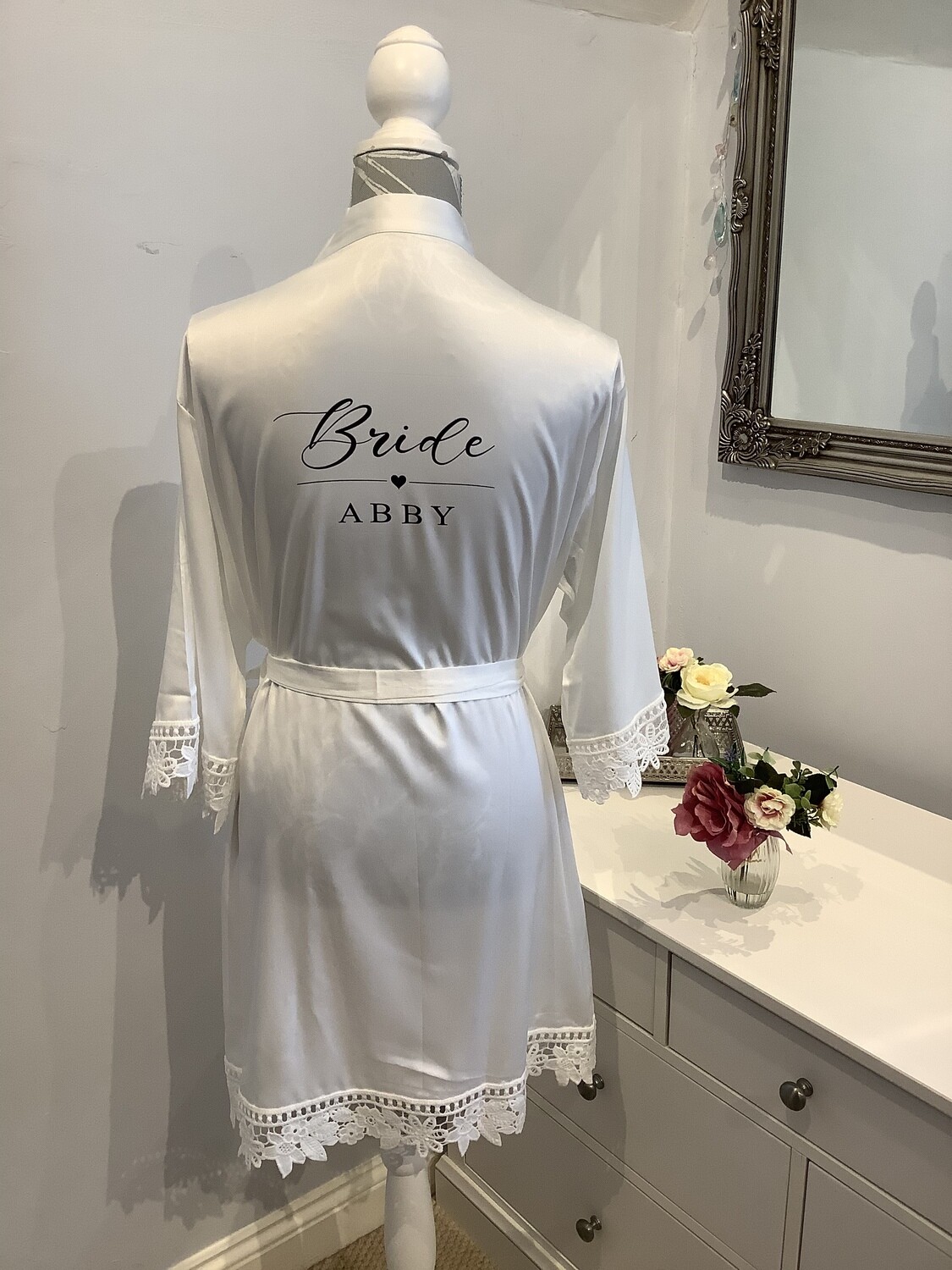 CLARA personalised bridesmaid satin robes