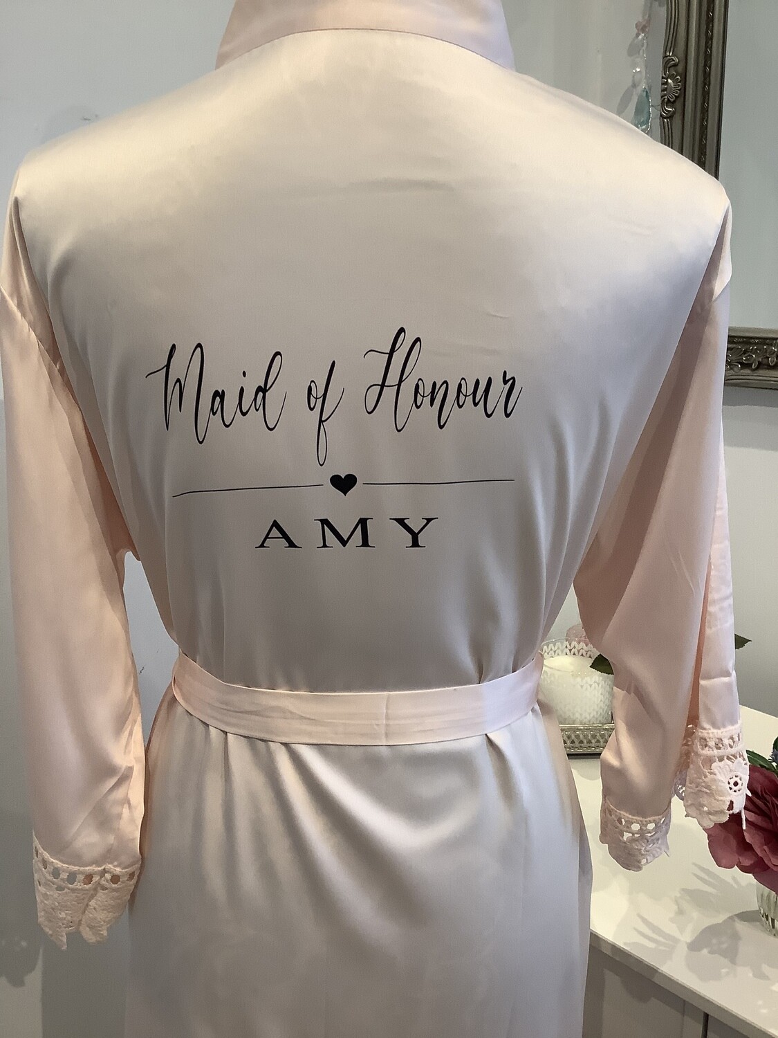CLARA personalised bridesmaid satin robes