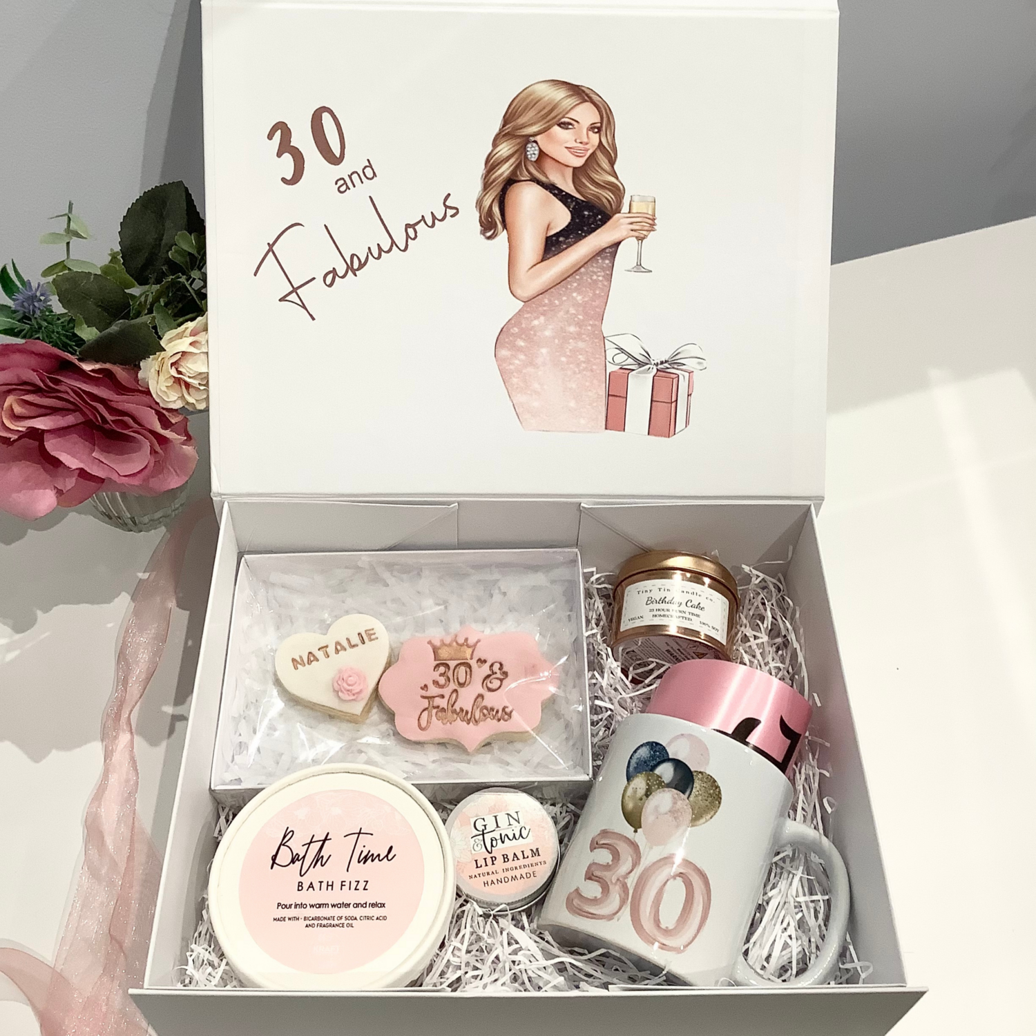 Personalised birthday filled picture gift box