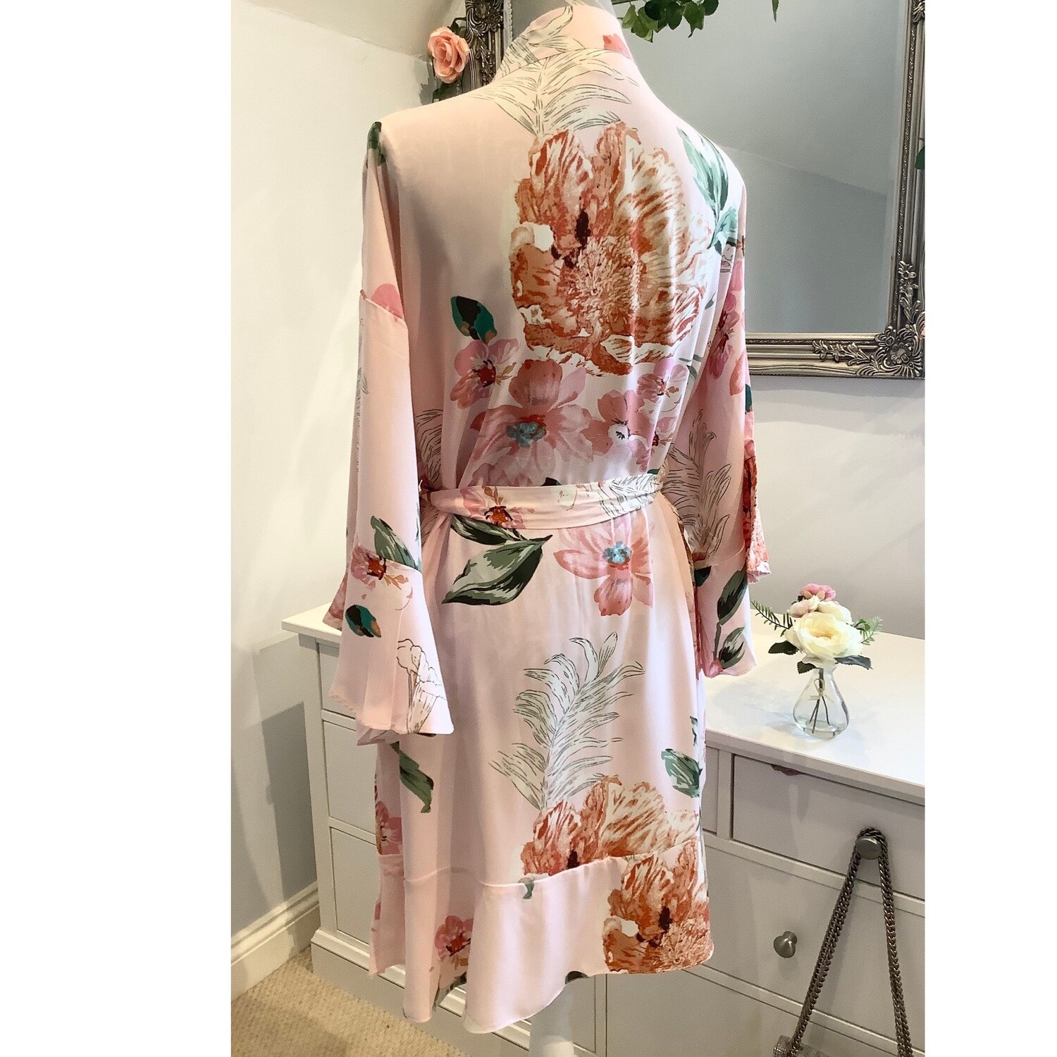 Floral cotton bridal robes EVA