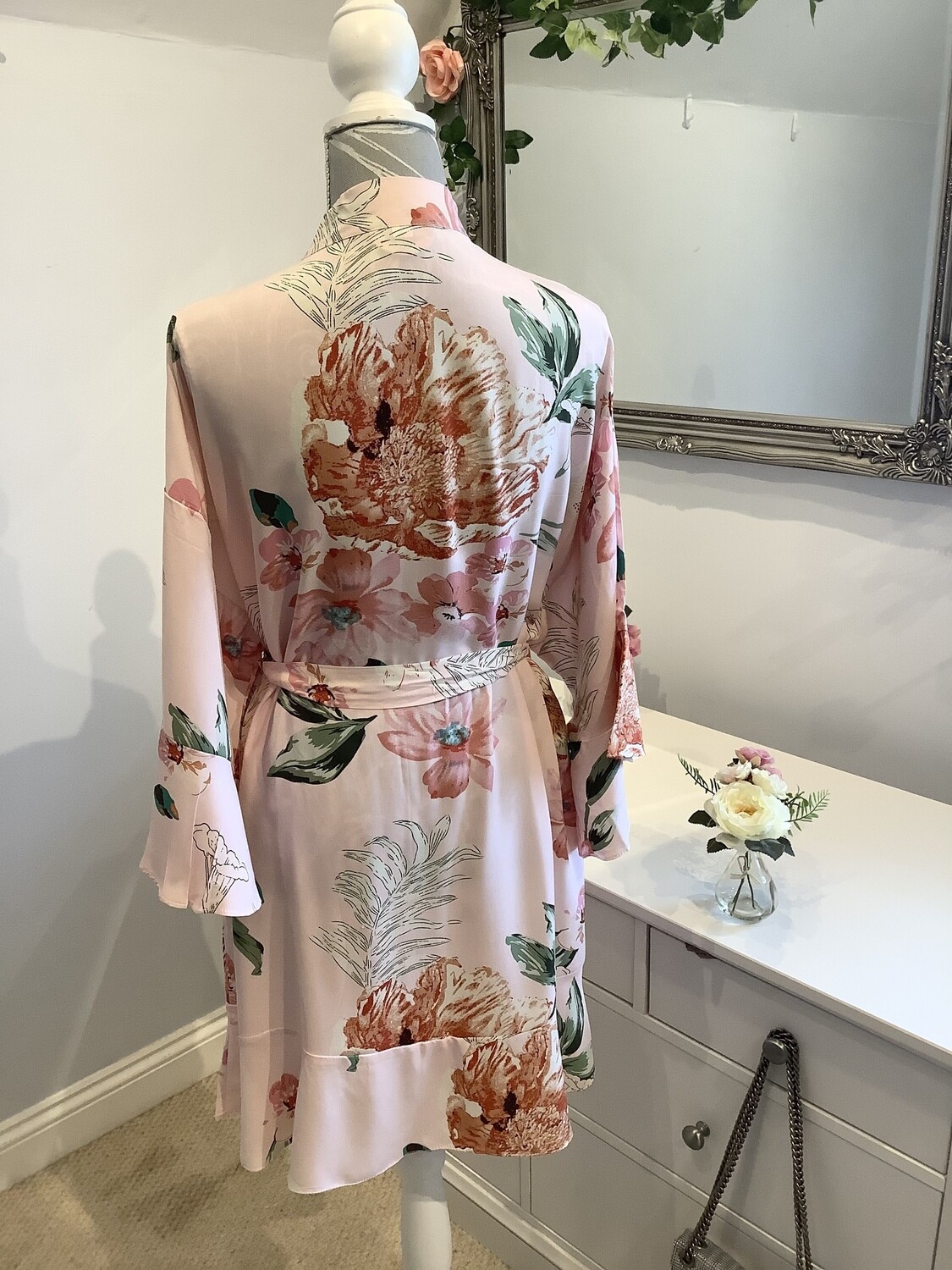 Floral cotton bridal robes EVA