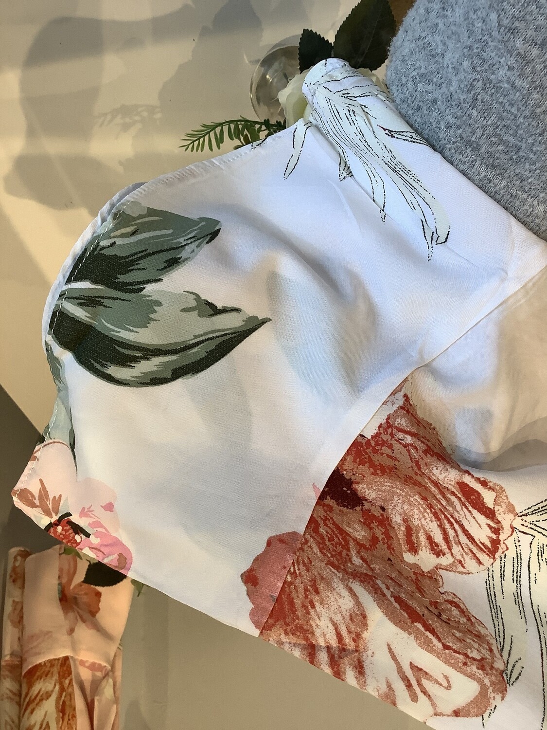 Floral cotton bridal robes EVA