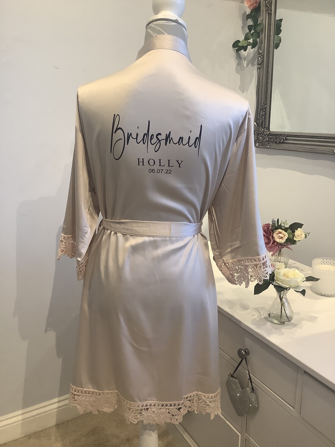 Personalised bridesmaid robes LILA