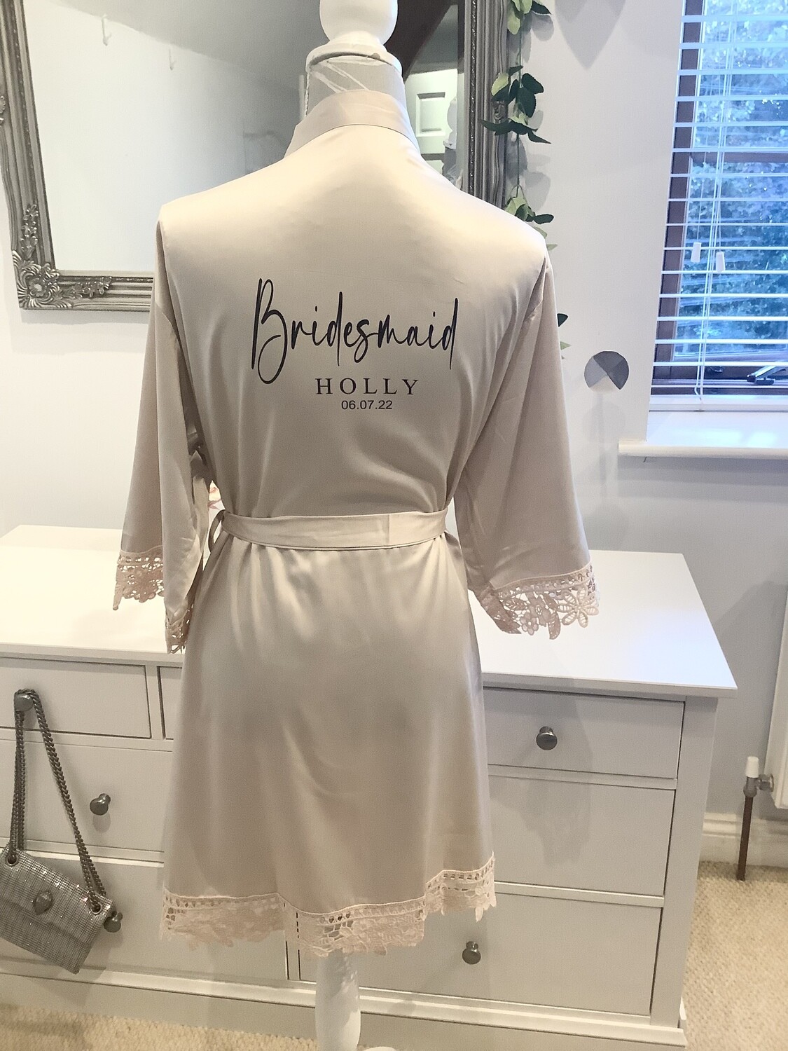 Personalised bridesmaid robes LILA