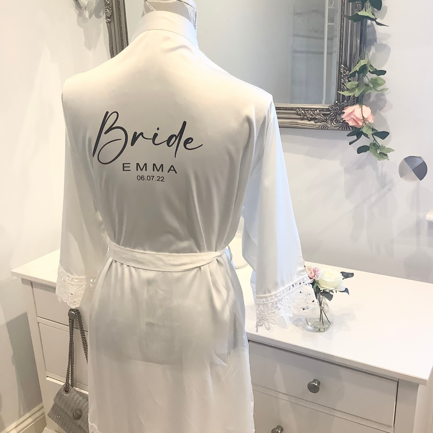Personalised bridesmaid robes LILA