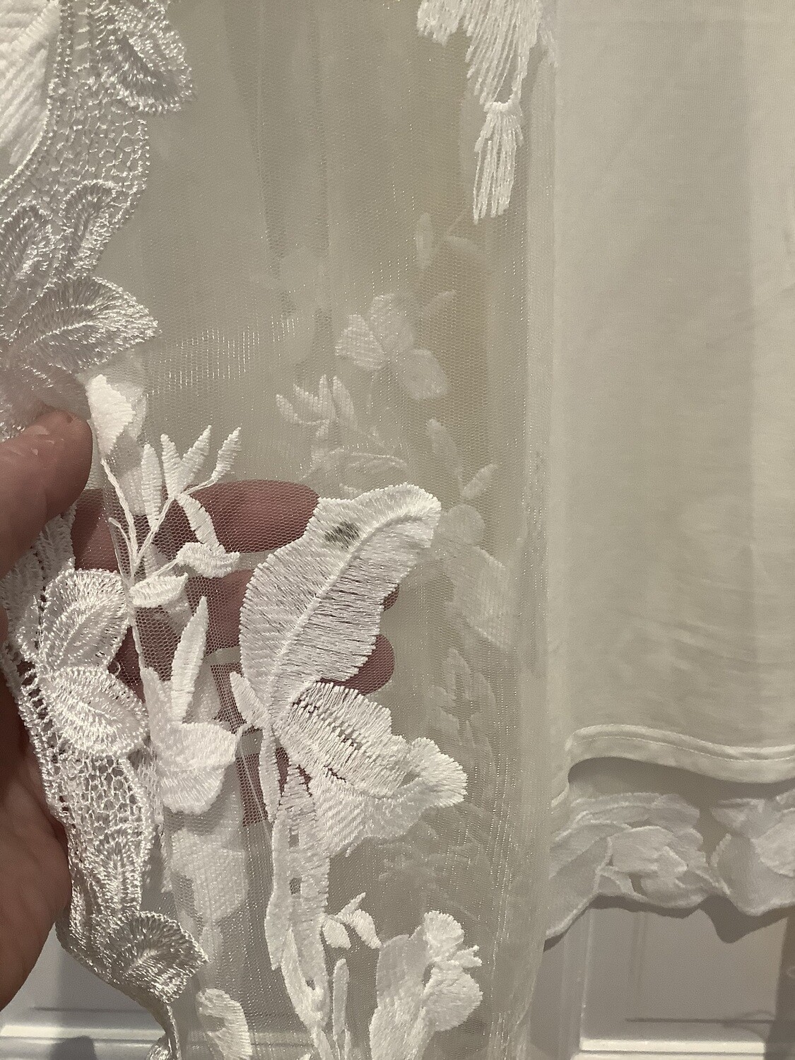 SASHA full lace white bride robe