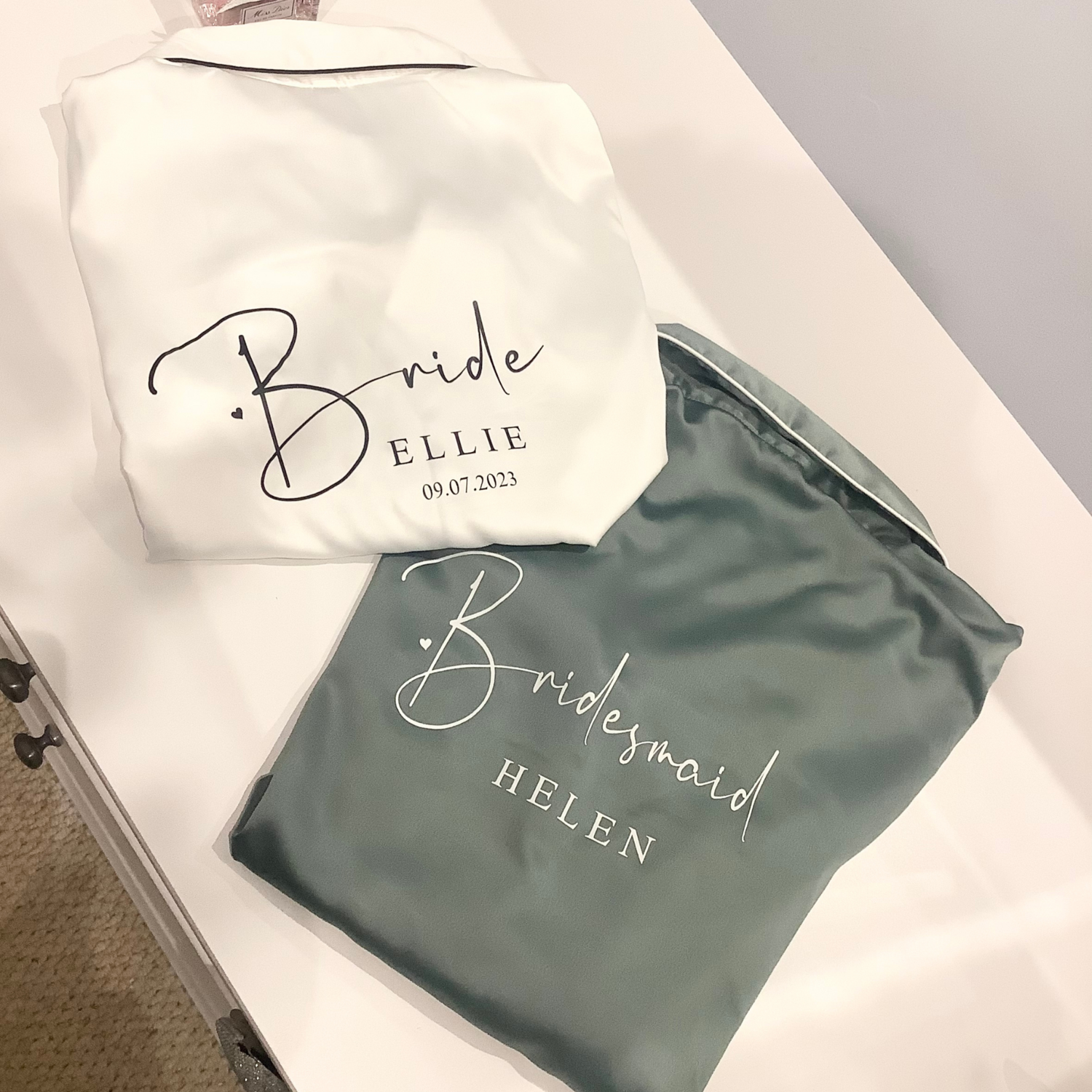 Bridesmaid satin pjs HELEN
