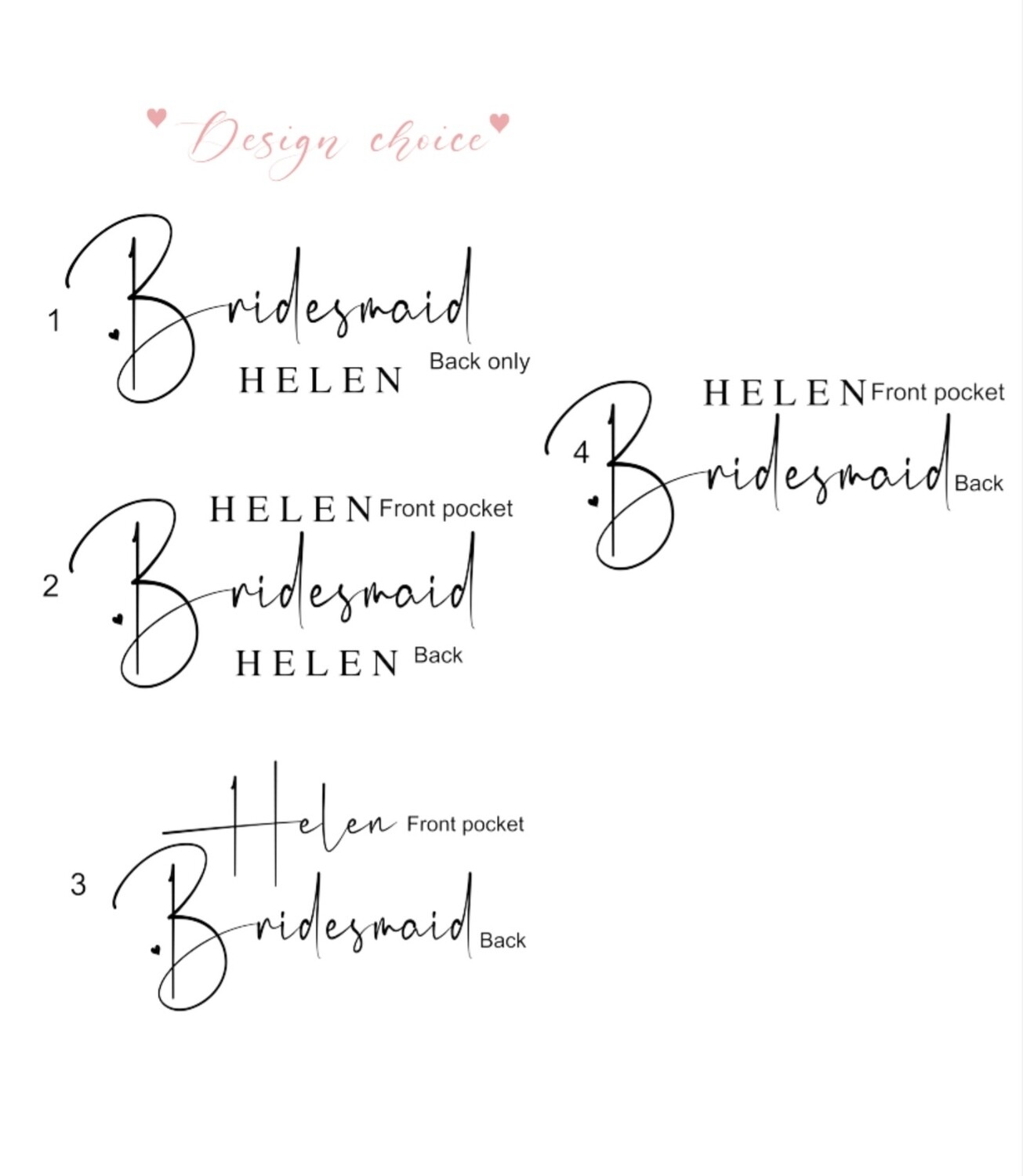 Bridesmaid satin pjs HELEN
