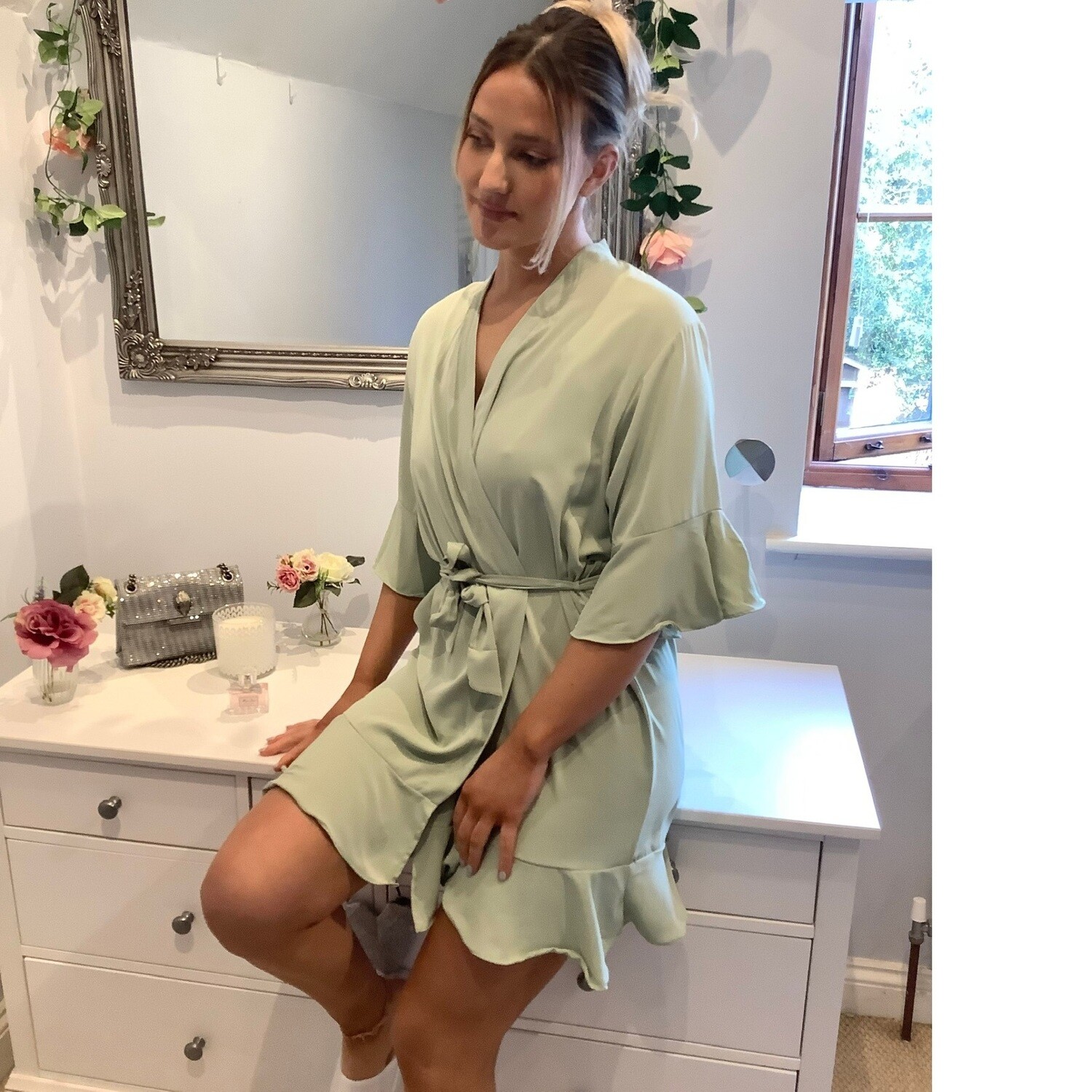 Personalised Bridesmaid  Ruffle Robes SOPHIA