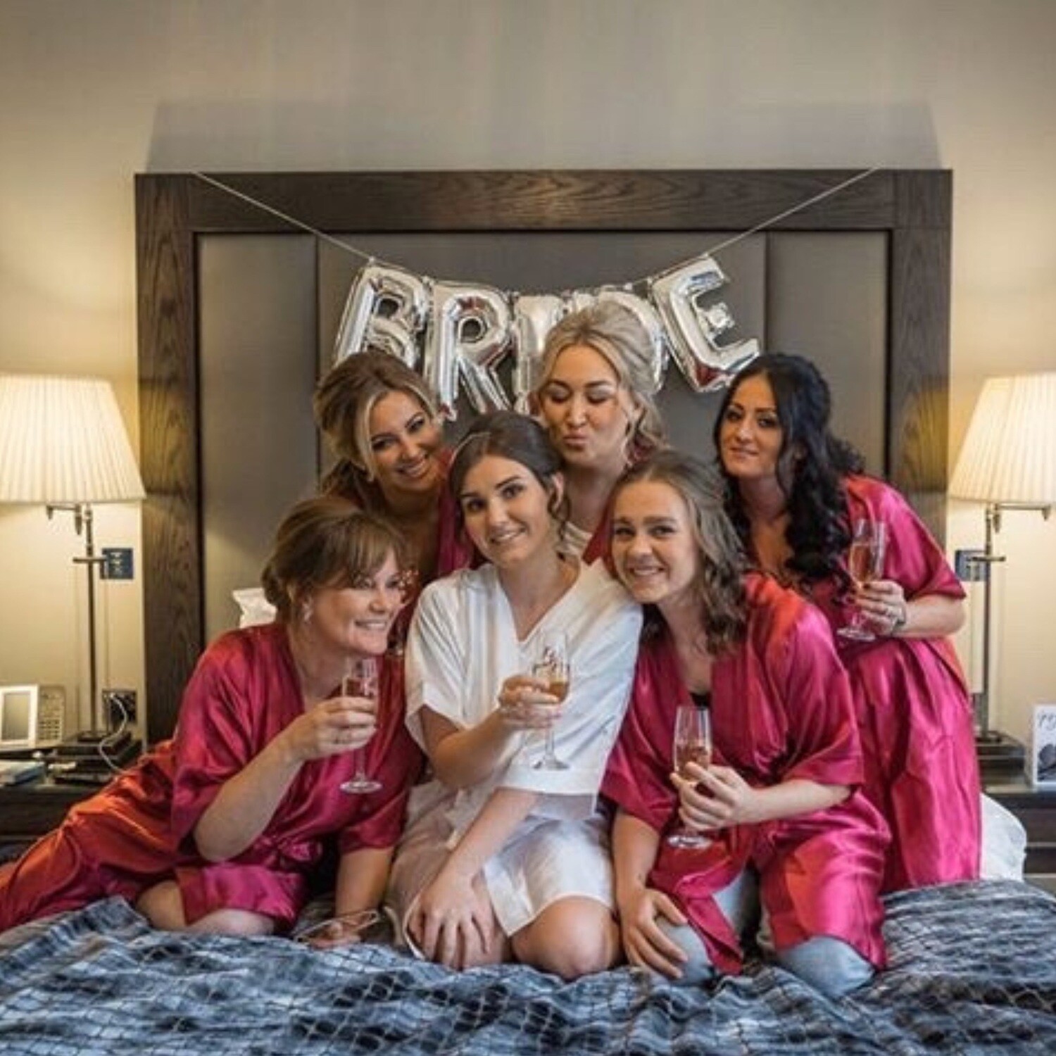 Bridesmaid satin robes ZARA