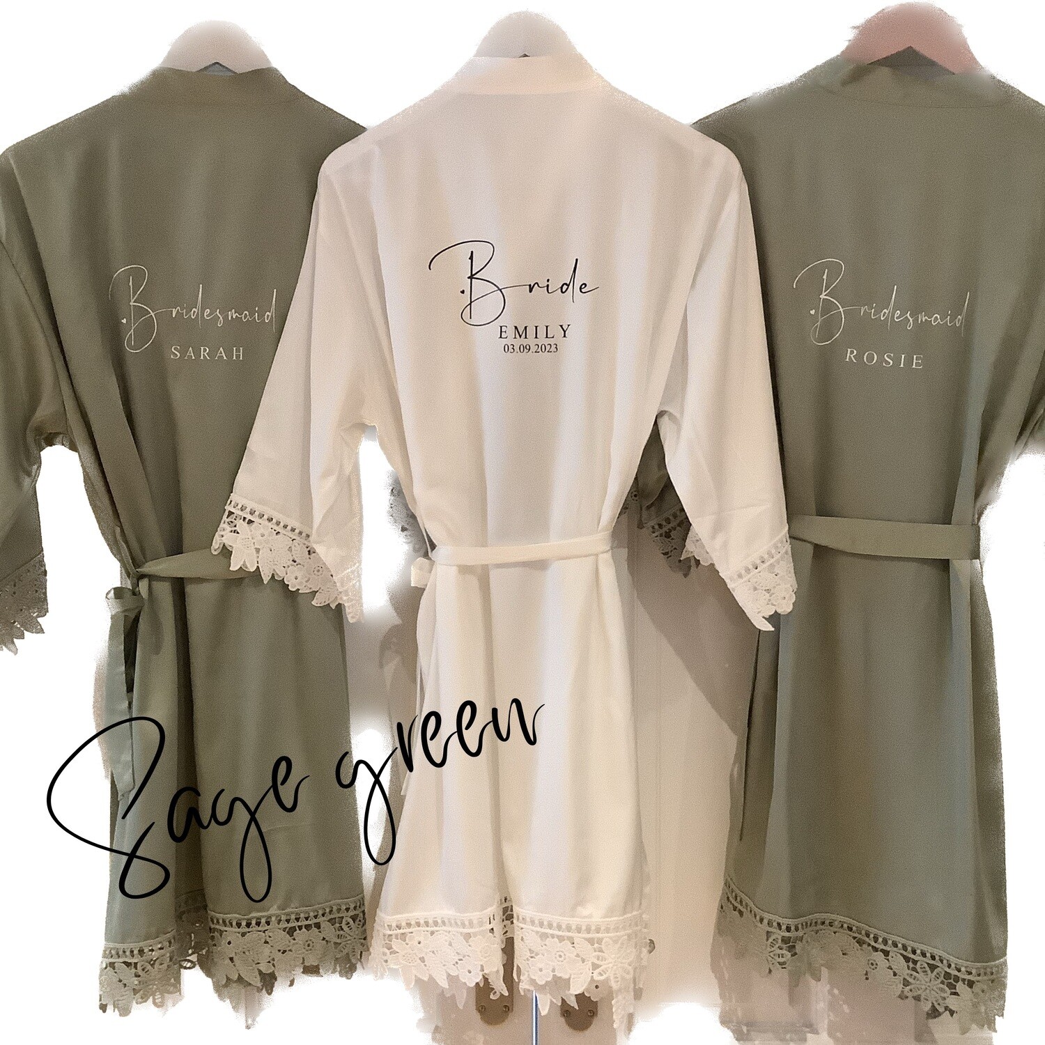 Bridesmaid satin robes HELEN 2