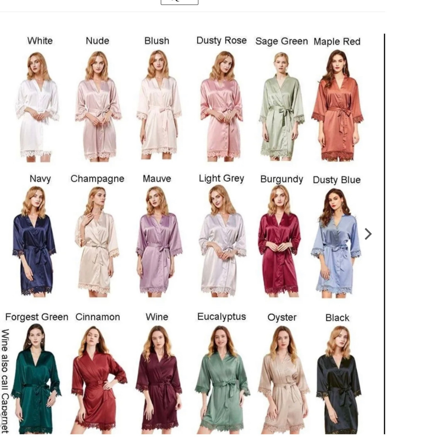 Bridesmaid satin robes HELEN 2