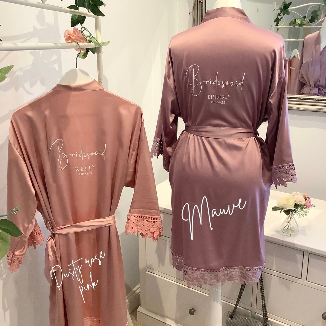 Bridesmaid satin robes HELEN 2