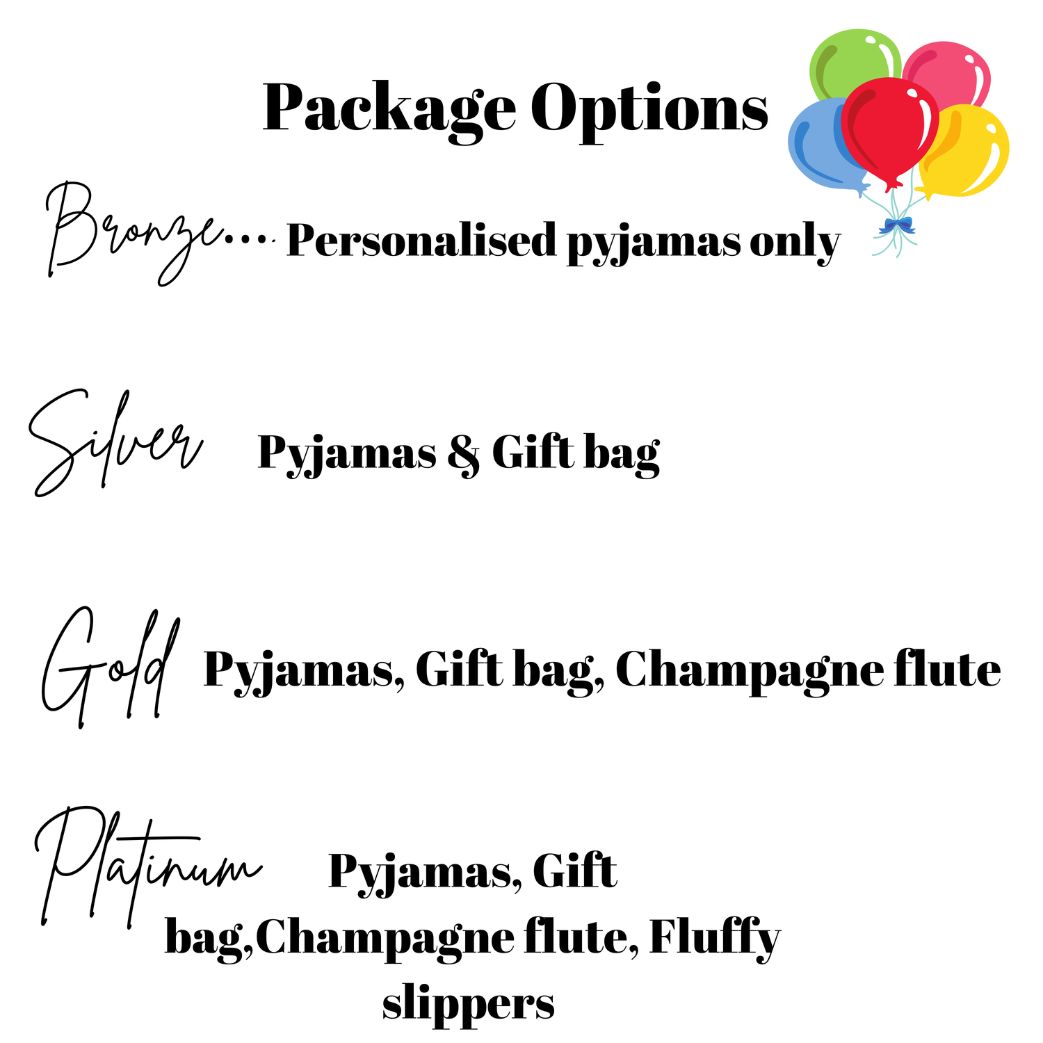 Personalised ladies cotton birthday pyjama gift set