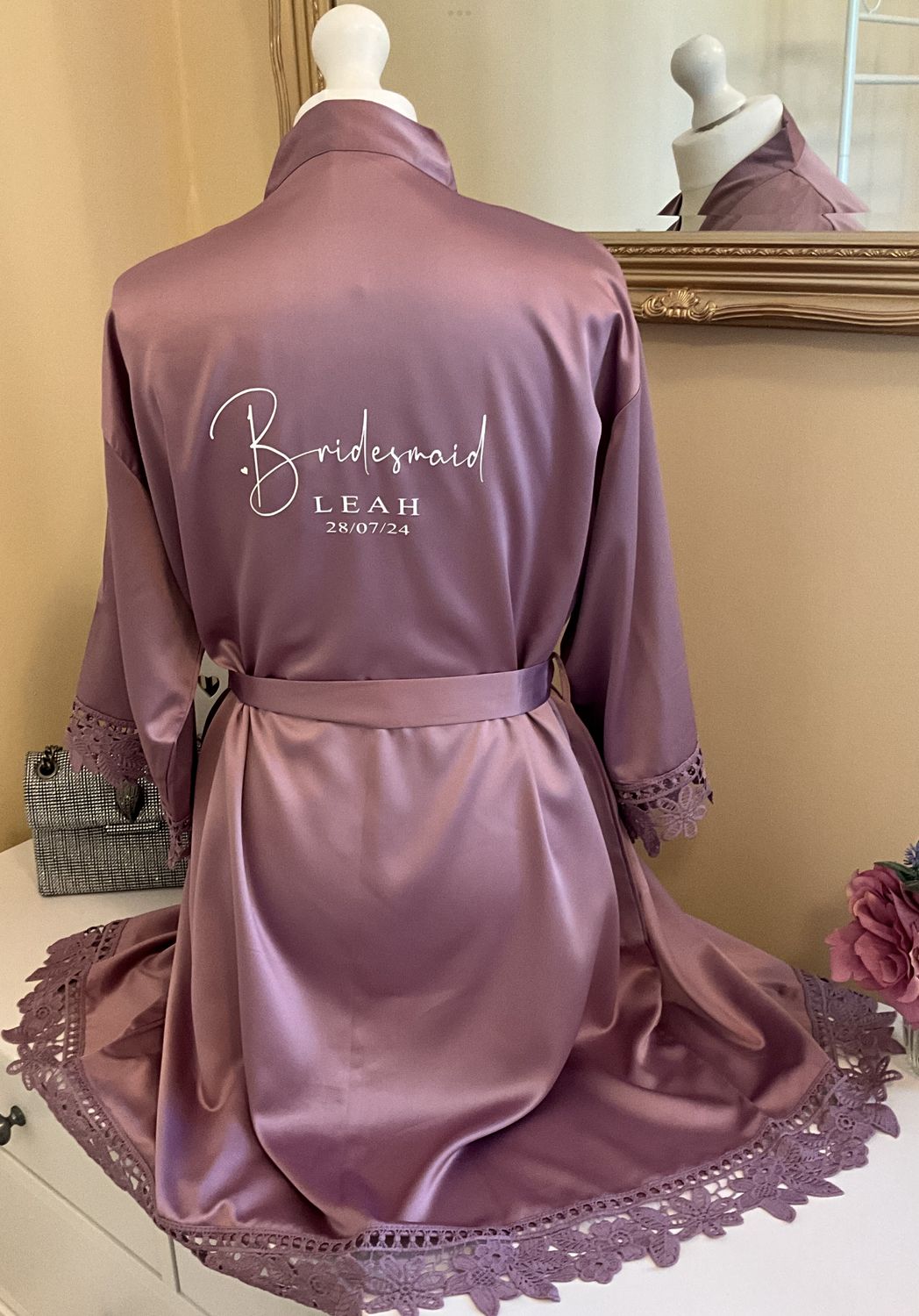 Bridesmaid satin robes HELEN 2