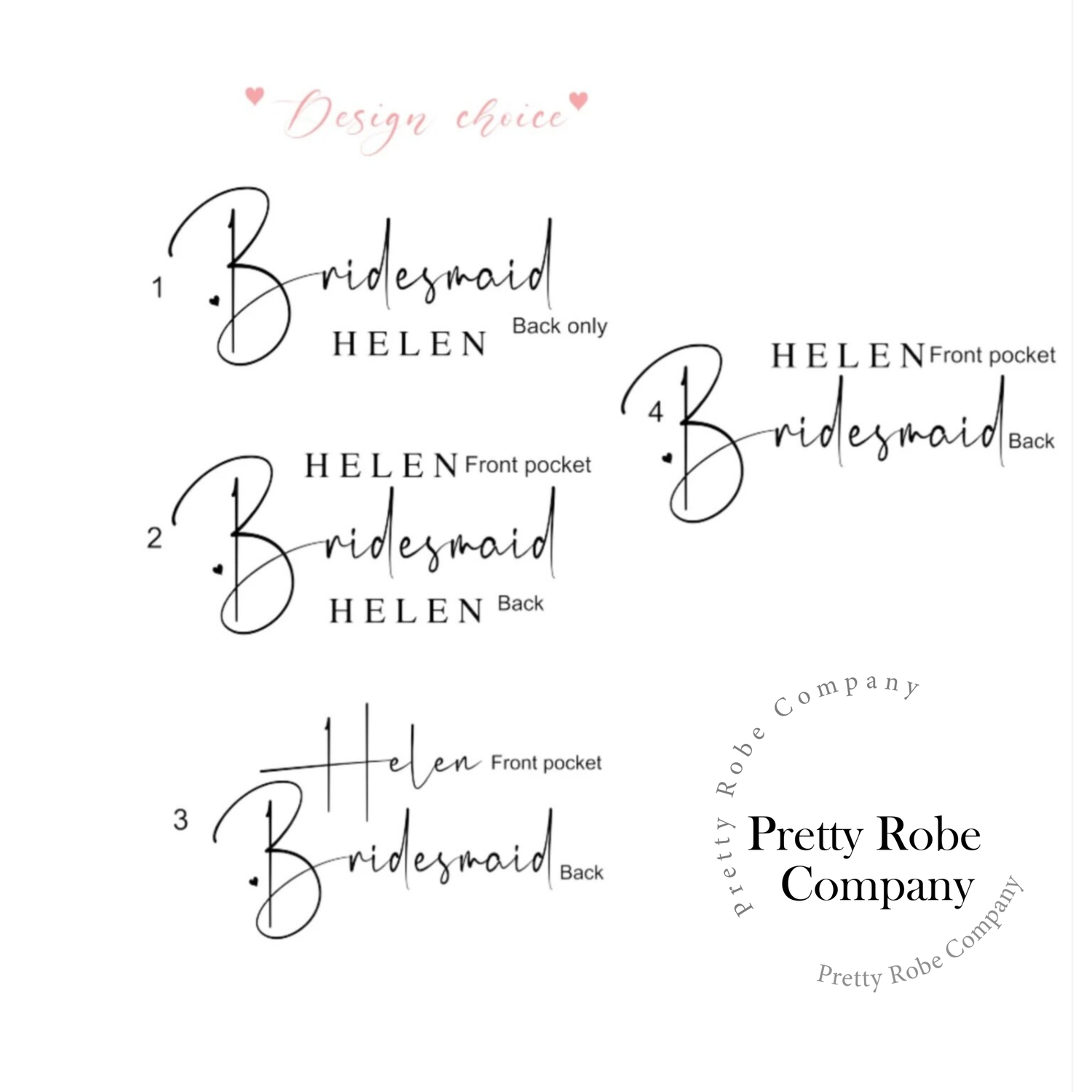 Personalised Bridesmaid cotton pj sets