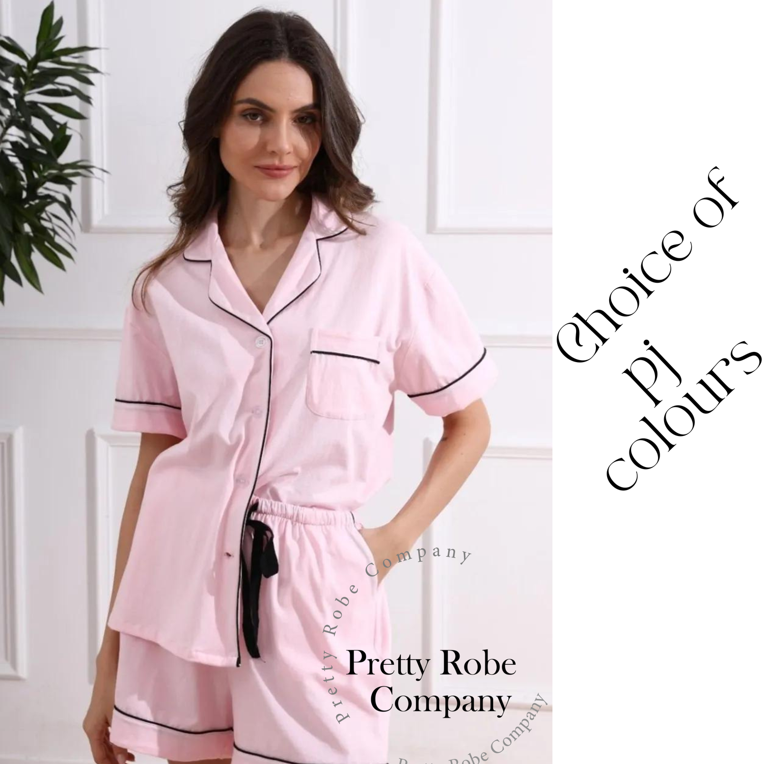 Personalised Bridesmaid cotton pj sets