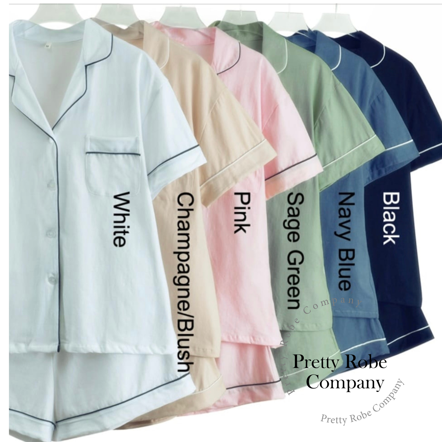 Personalised Bridesmaid cotton pj sets