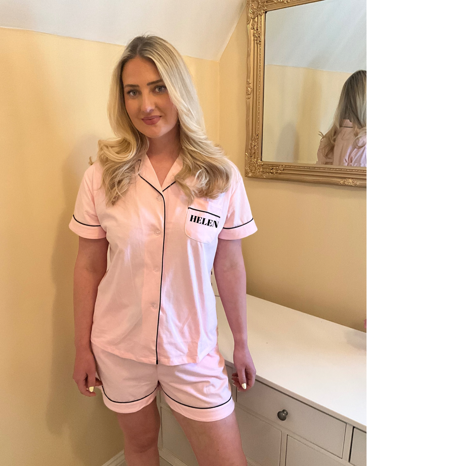 Personalised Bridesmaid cotton pj sets