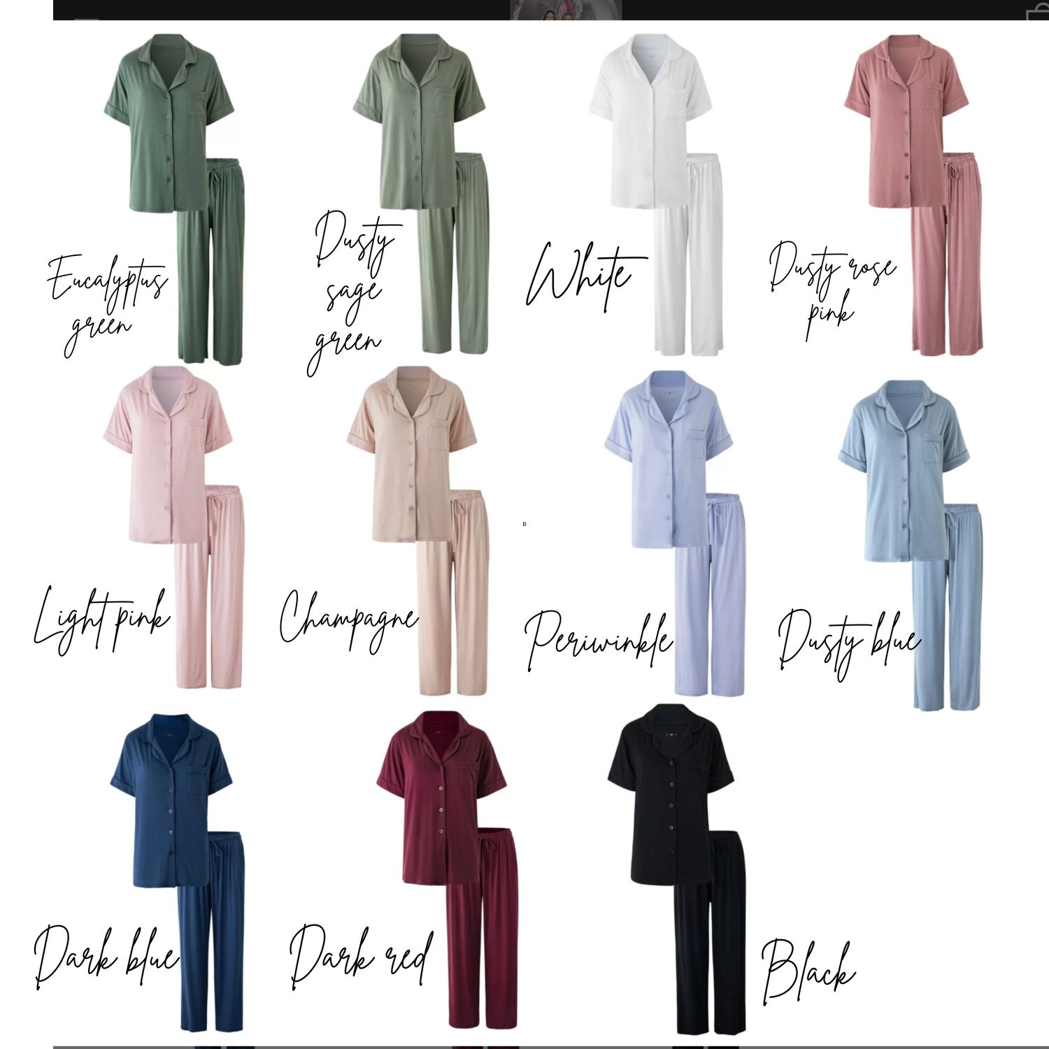 Build Your Own Bridesmaid Pyjama Gift Set – Personalised Bridal Party Gifts