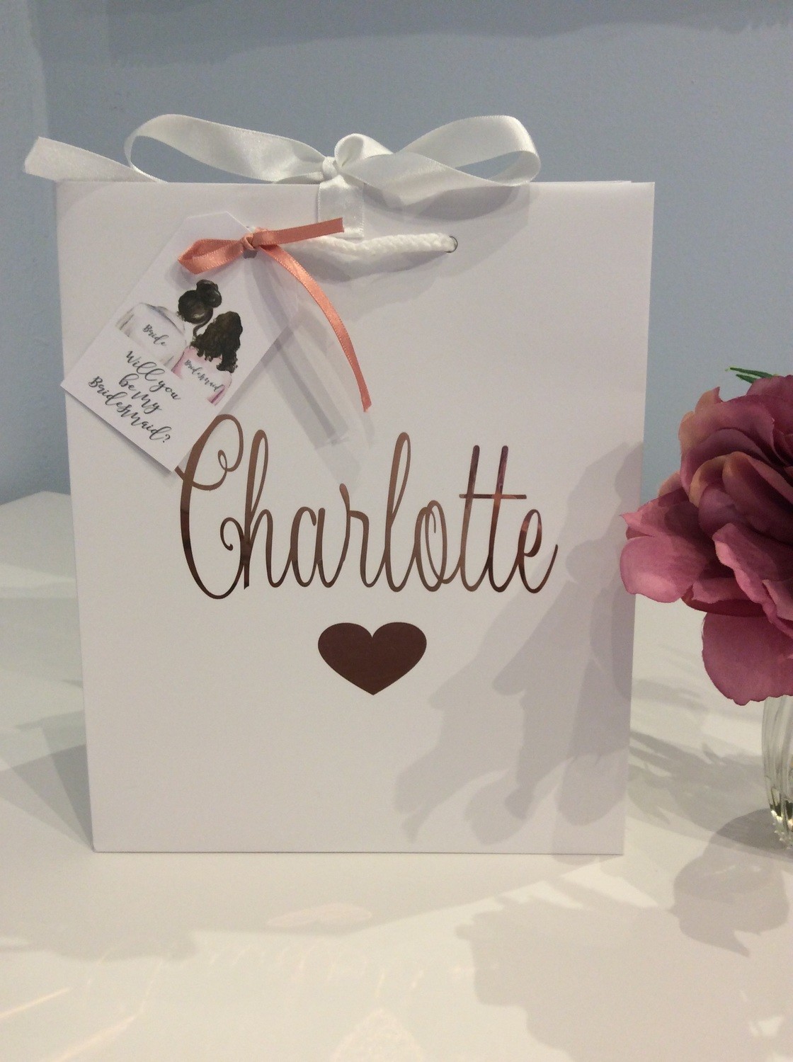 personalised bride gift bag