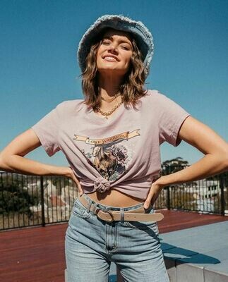 Lone Warrior Tee Lilac - Paper Heart Lone Warrior Tee Lilac - Paper Heart