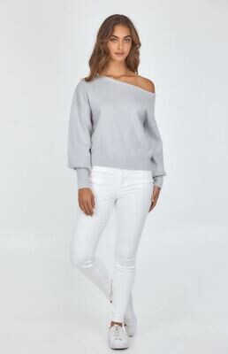 Off Shoulder Knit Grey - Style State Off Shoulder Knit Grey - Style State
